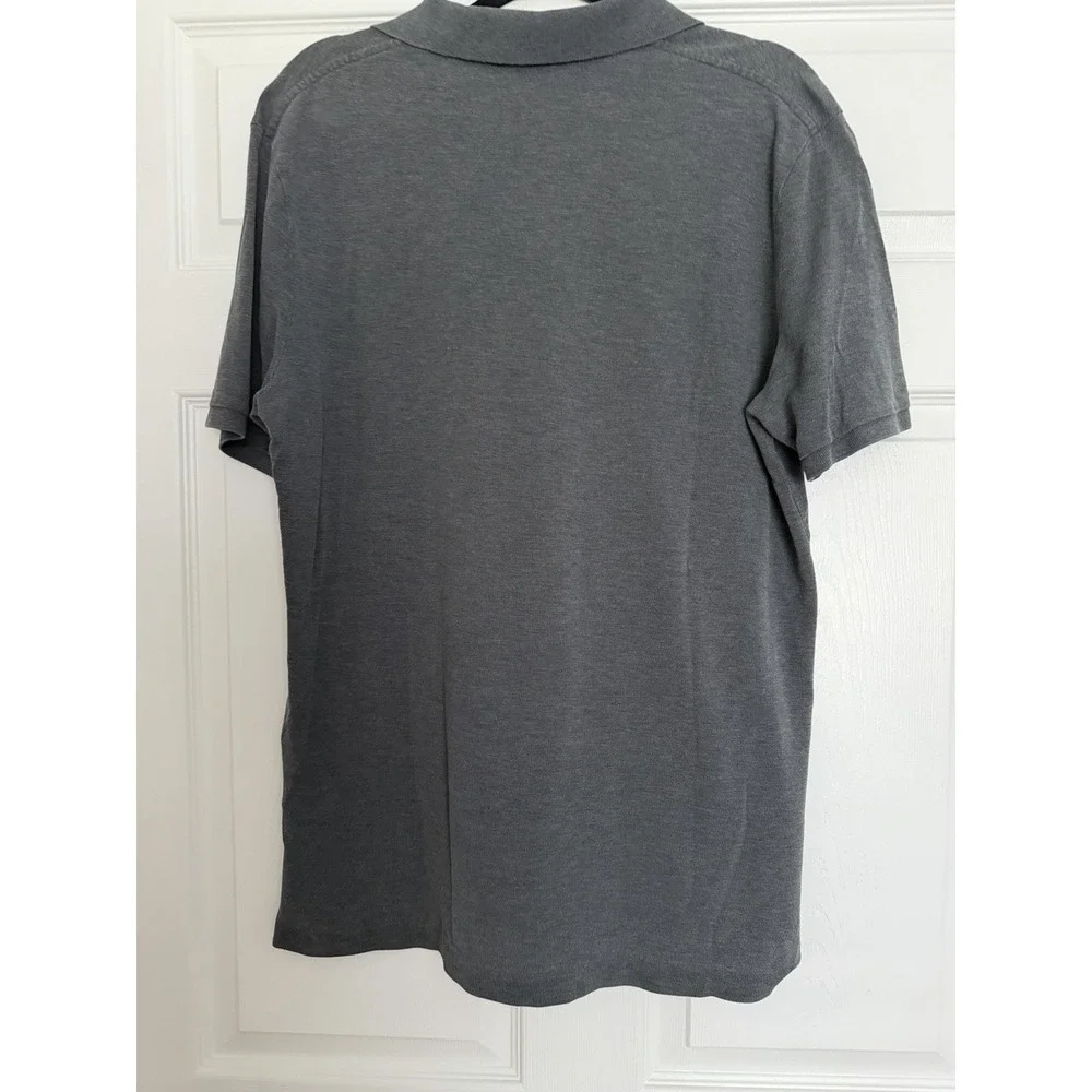 Polo‎ Ralph Lauren Classic Fit Polo Shirt Mens Large Charcoal Gray Cotton Pony